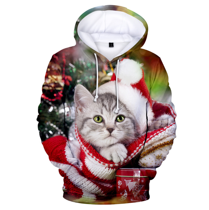 Santa Cat Hoodie
