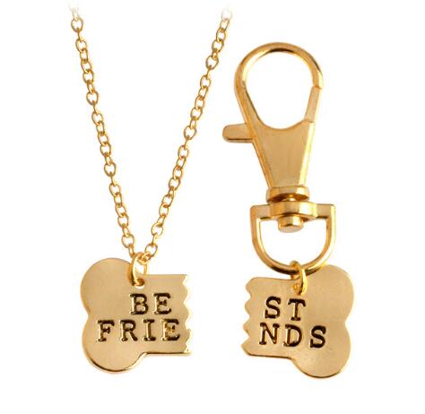 Dog Bone Best Friends Necklace