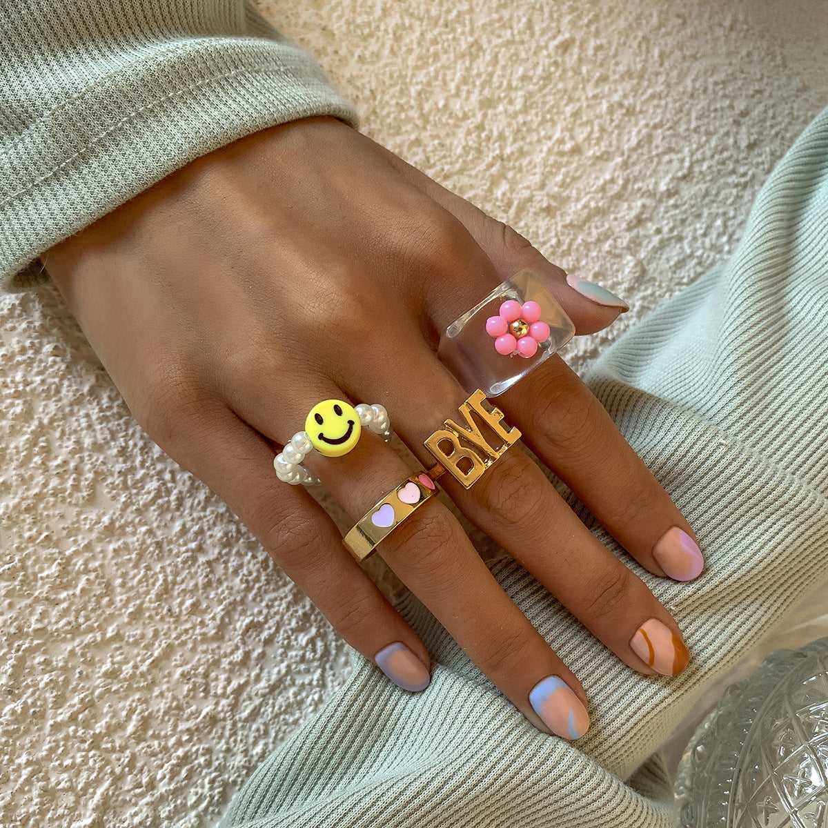 Babe Acrylic stacking Rings