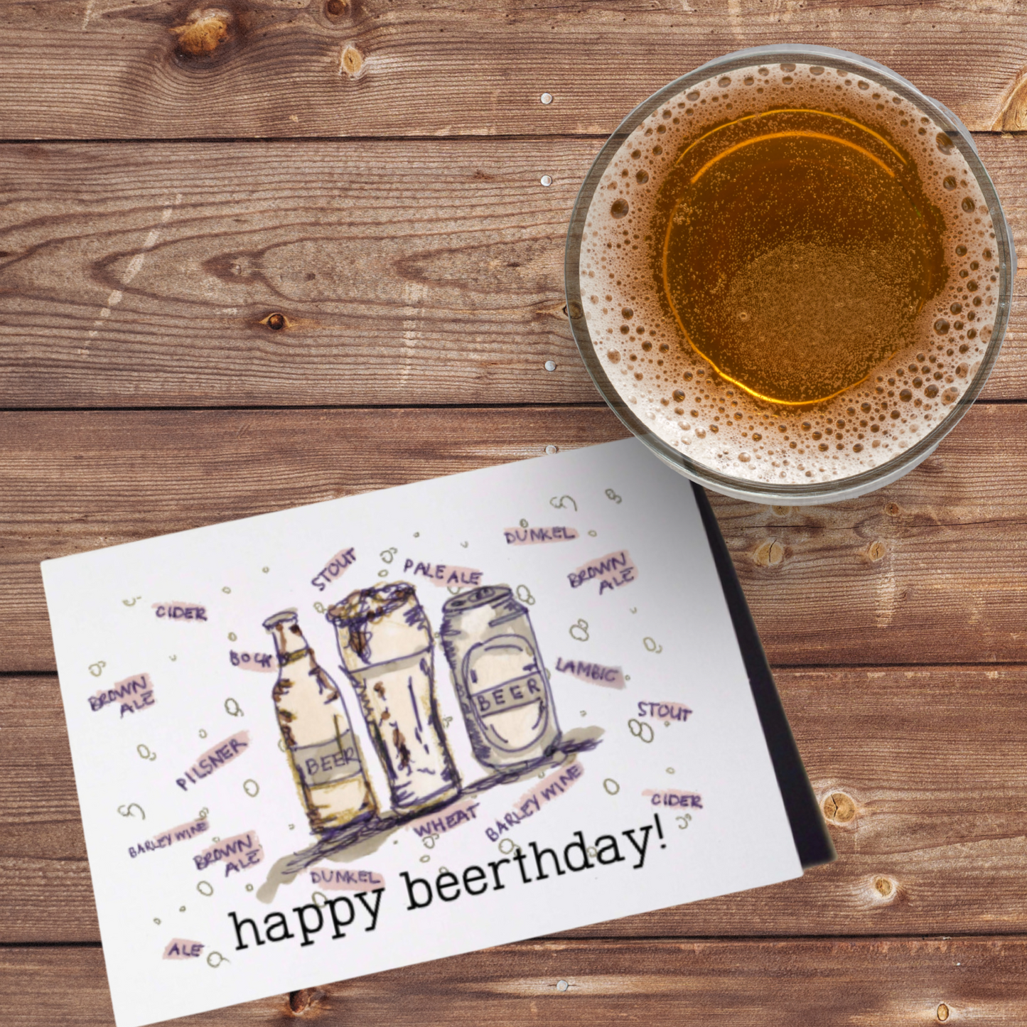 Beer Day Birthday Card