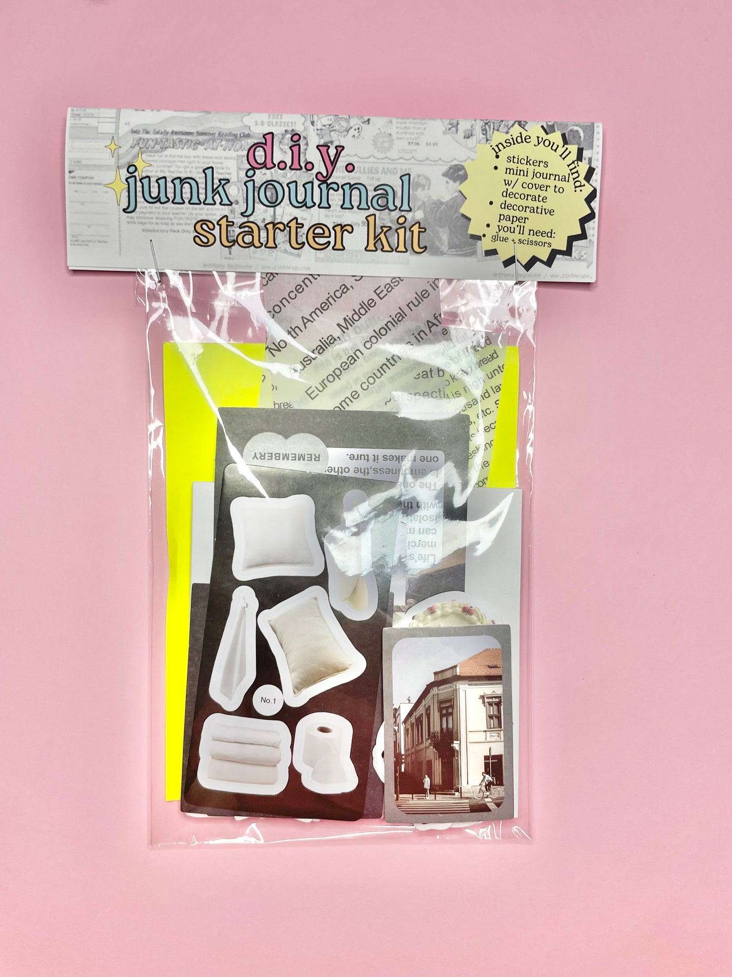 d.i.y. junk journal starter kit