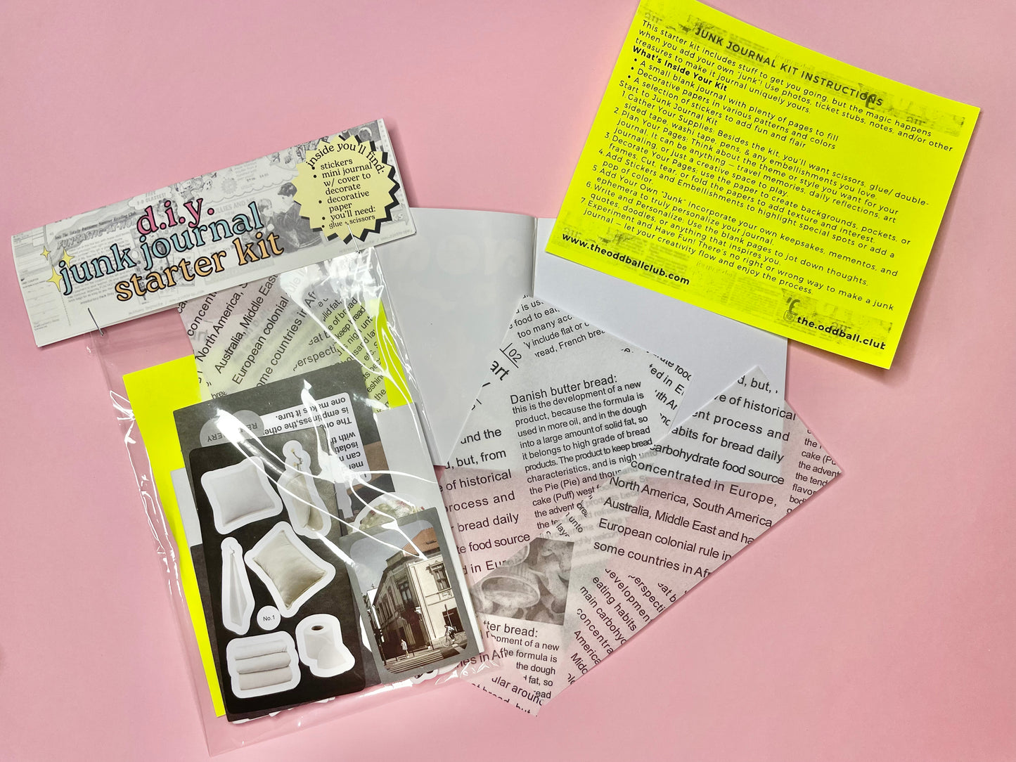d.i.y. junk journal starter kit