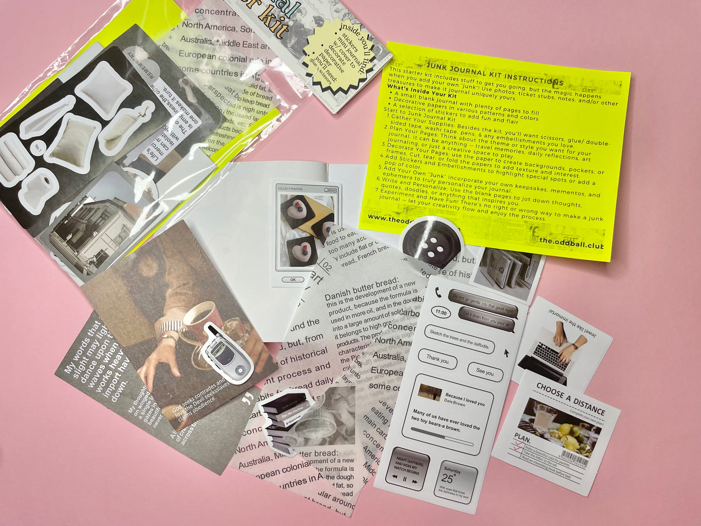d.i.y. junk journal starter kit