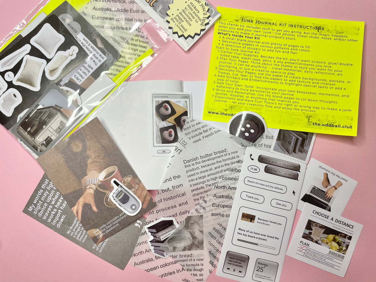 d.i.y. junk journal starter kit