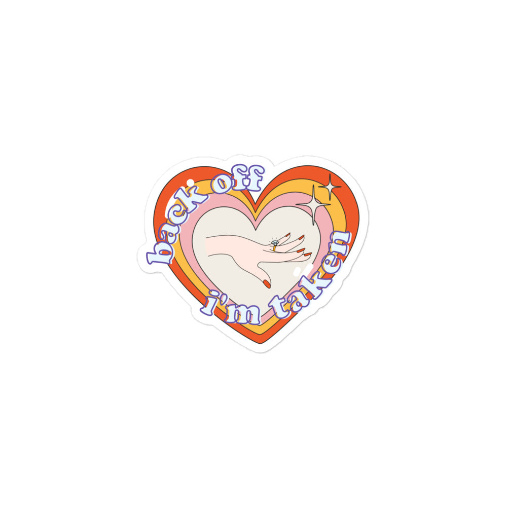 Engagement sticker