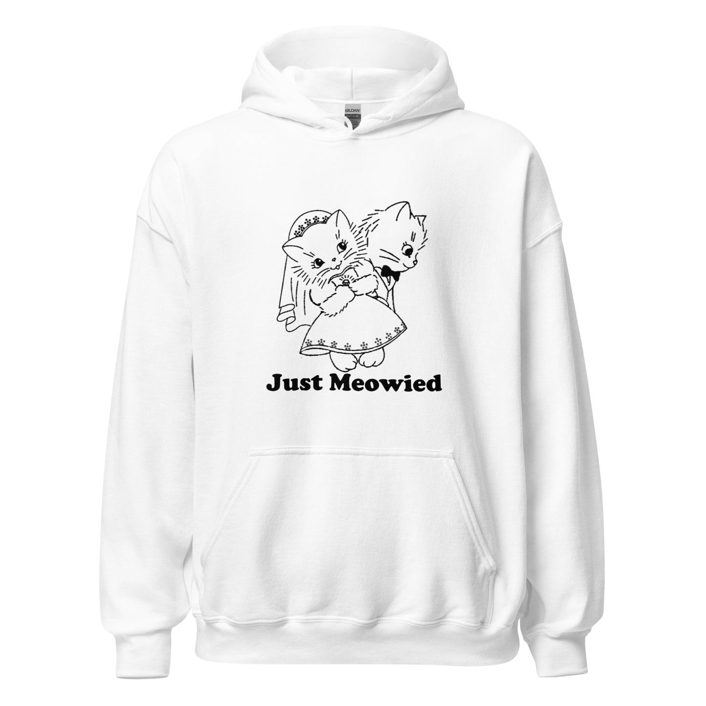 Just Married Vintage Inspired Hoodie