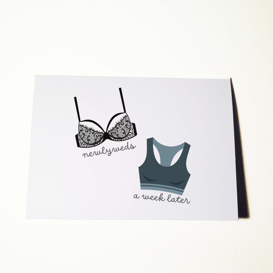 Bachelorette Bra Card