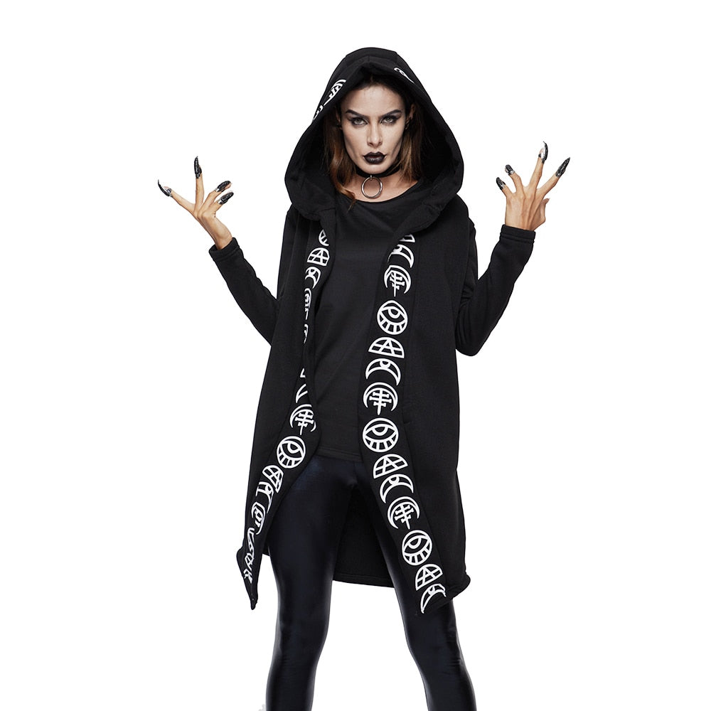 Gothic Cool Black Women Sweatshirt