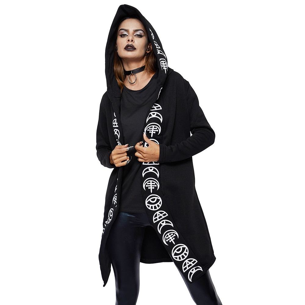 Gothic Cool Black Women Sweatshirt