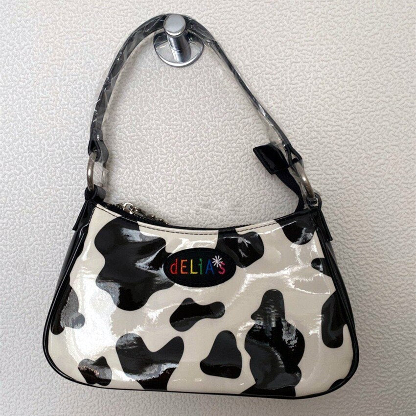 Vintage Delia's Cow Print Bag