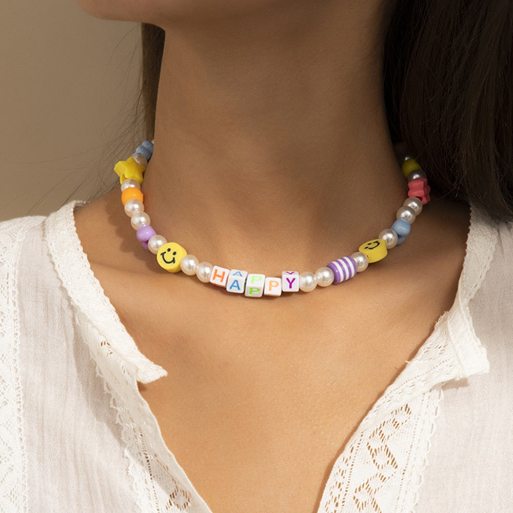 Smilie Choker Necklace