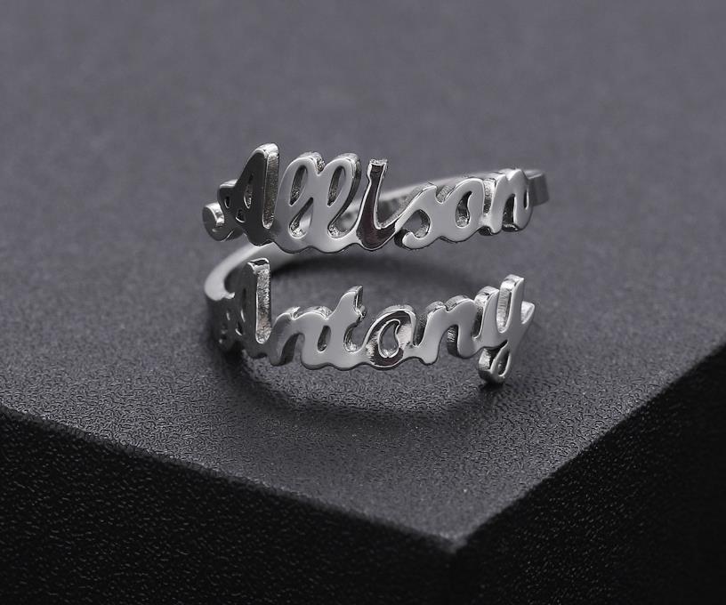 YOU + ME Personalized Name Ring
