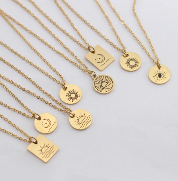Sun and Moon Necklaces