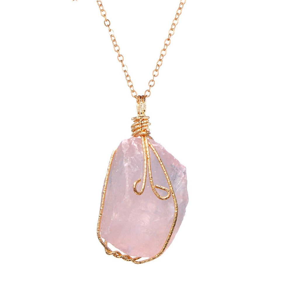 Handmade Wire Stone Necklaces