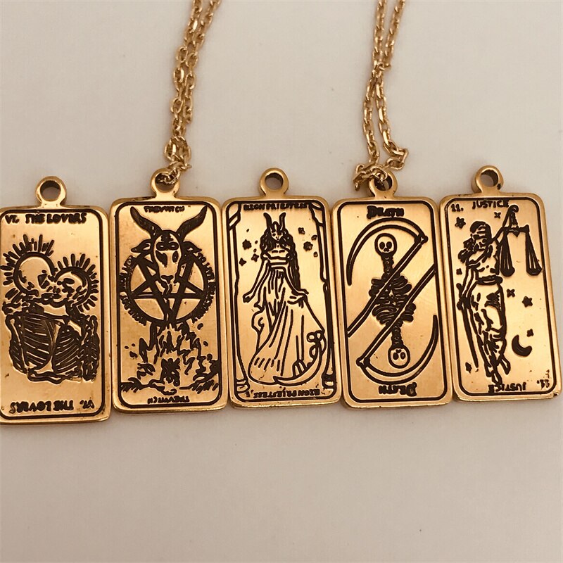 Vintage Tarot Inspired Necklace