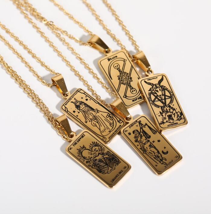 Vintage Tarot Inspired Necklace