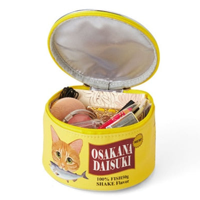 Weird and Unique Cats Can Cosmetic Bag