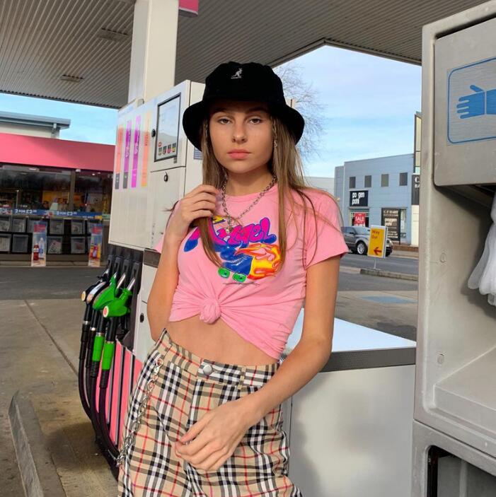 Y2K Angel Crop Tee