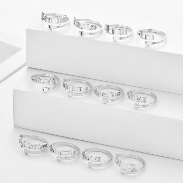 Whats Your Sign Adjustable Open Ring