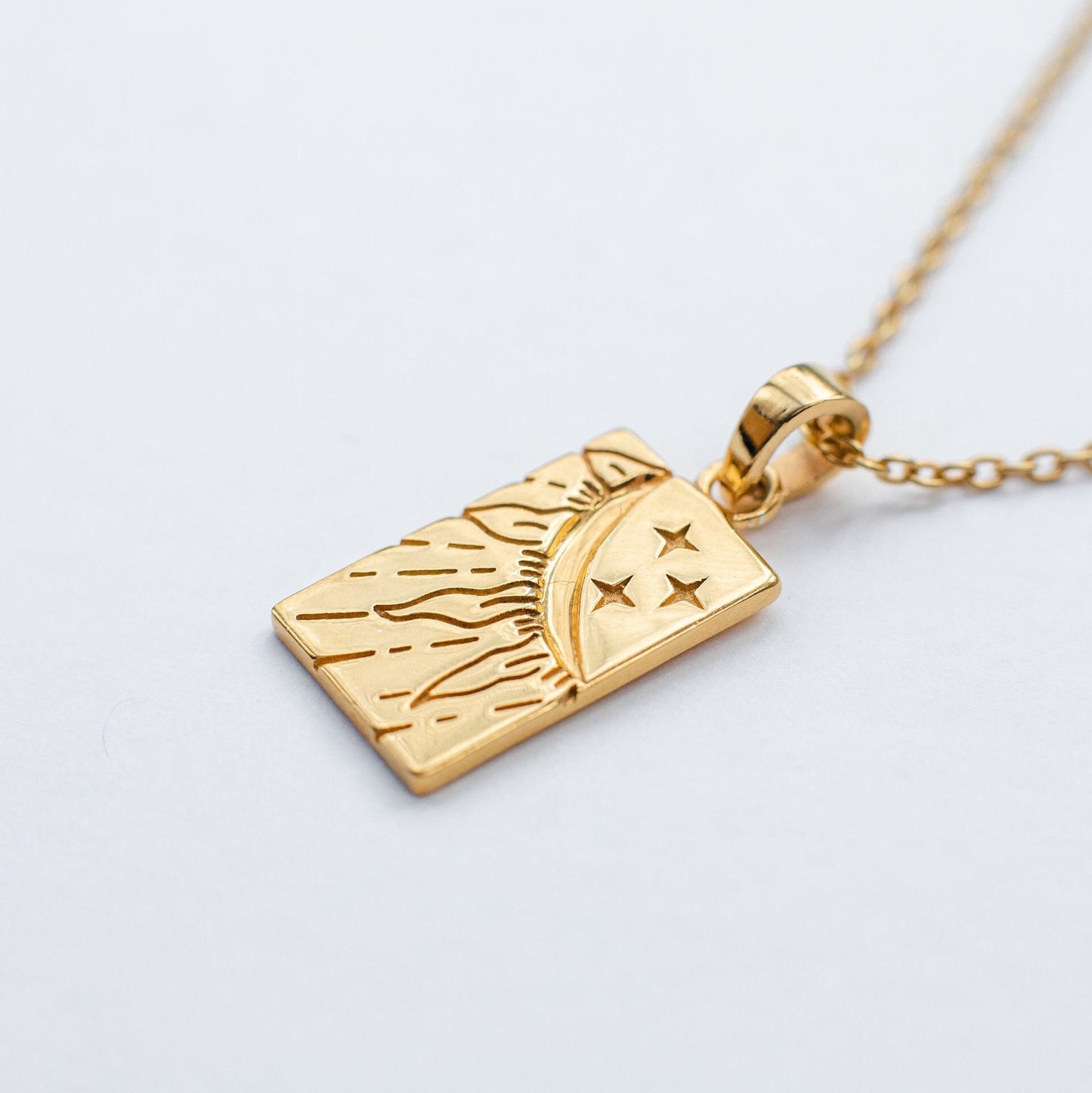 Minimal Tarot Card Necklaces
