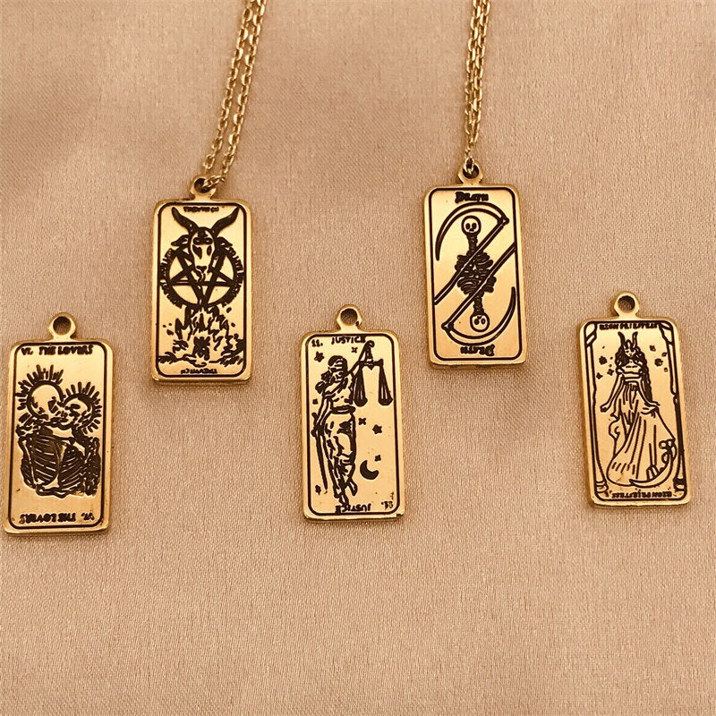 Vintage Tarot Inspired Necklace