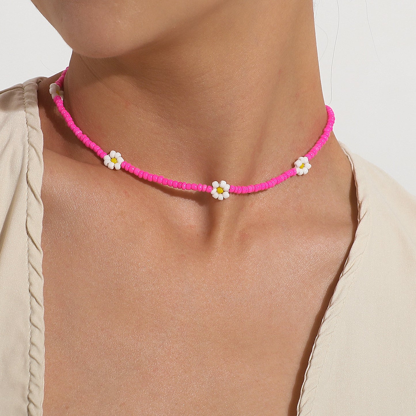 Flower Choker Necklace