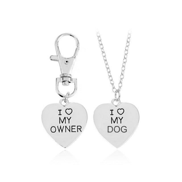 My Dog Saved Me Necklace & Keychain Set
