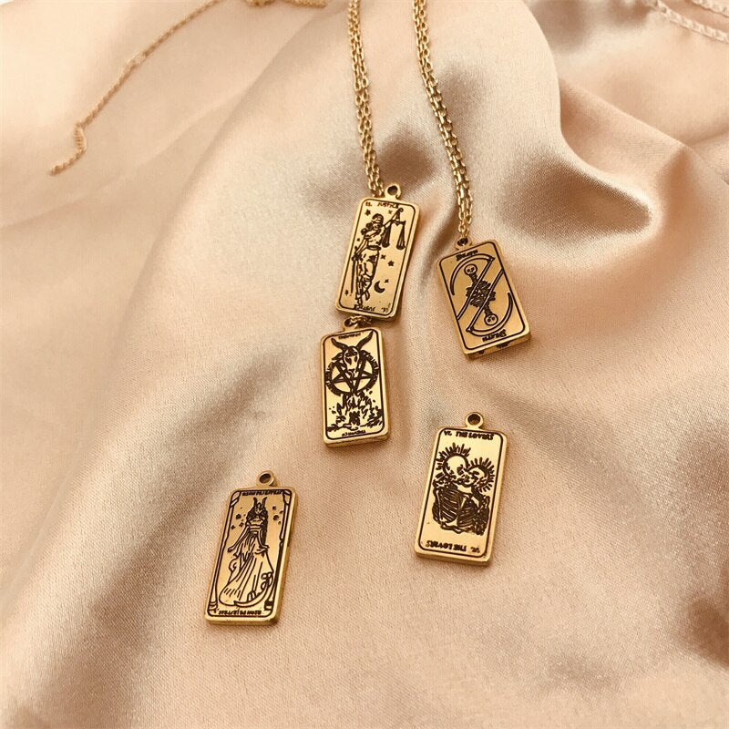 Vintage Tarot Inspired Necklace