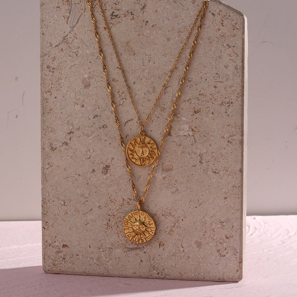 Sun Coin Necklace Necklace
