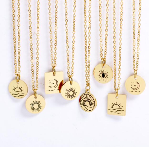 Sun and Moon Necklaces