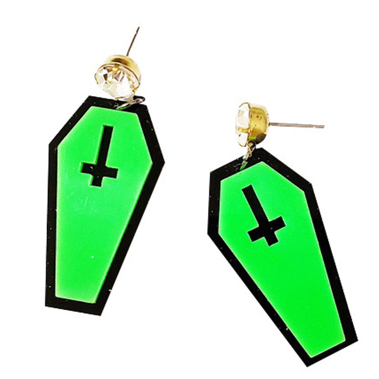 Vampire Coffin Drop Earrings