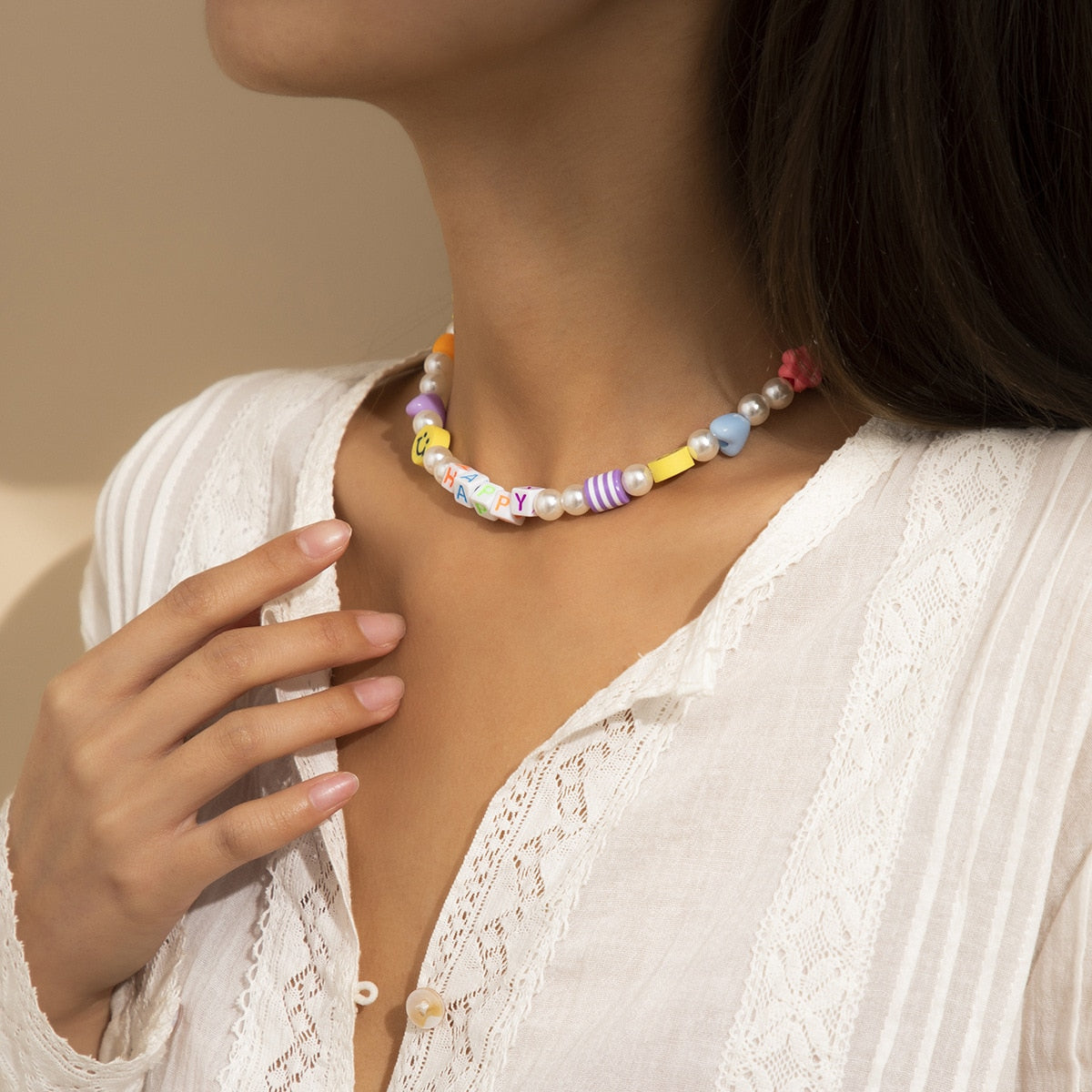 Smilie Choker Necklace