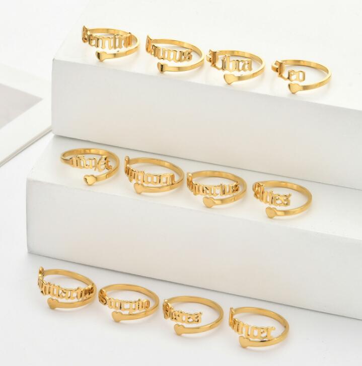 Whats Your Sign Adjustable Open Ring