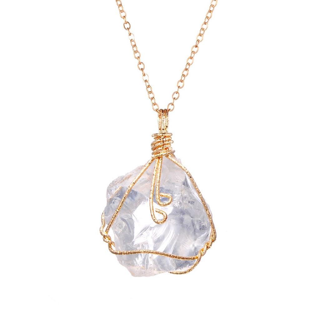 Handmade Wire Stone Necklaces