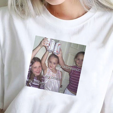 Cheers to My Anxiety My Brain My Depression Tee
