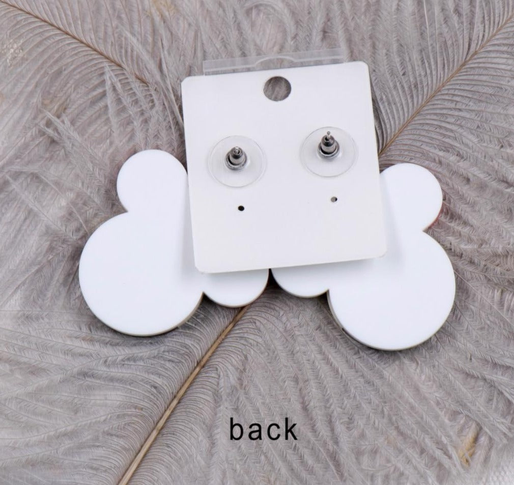 Mouse Glitter Ice Cream Earrings