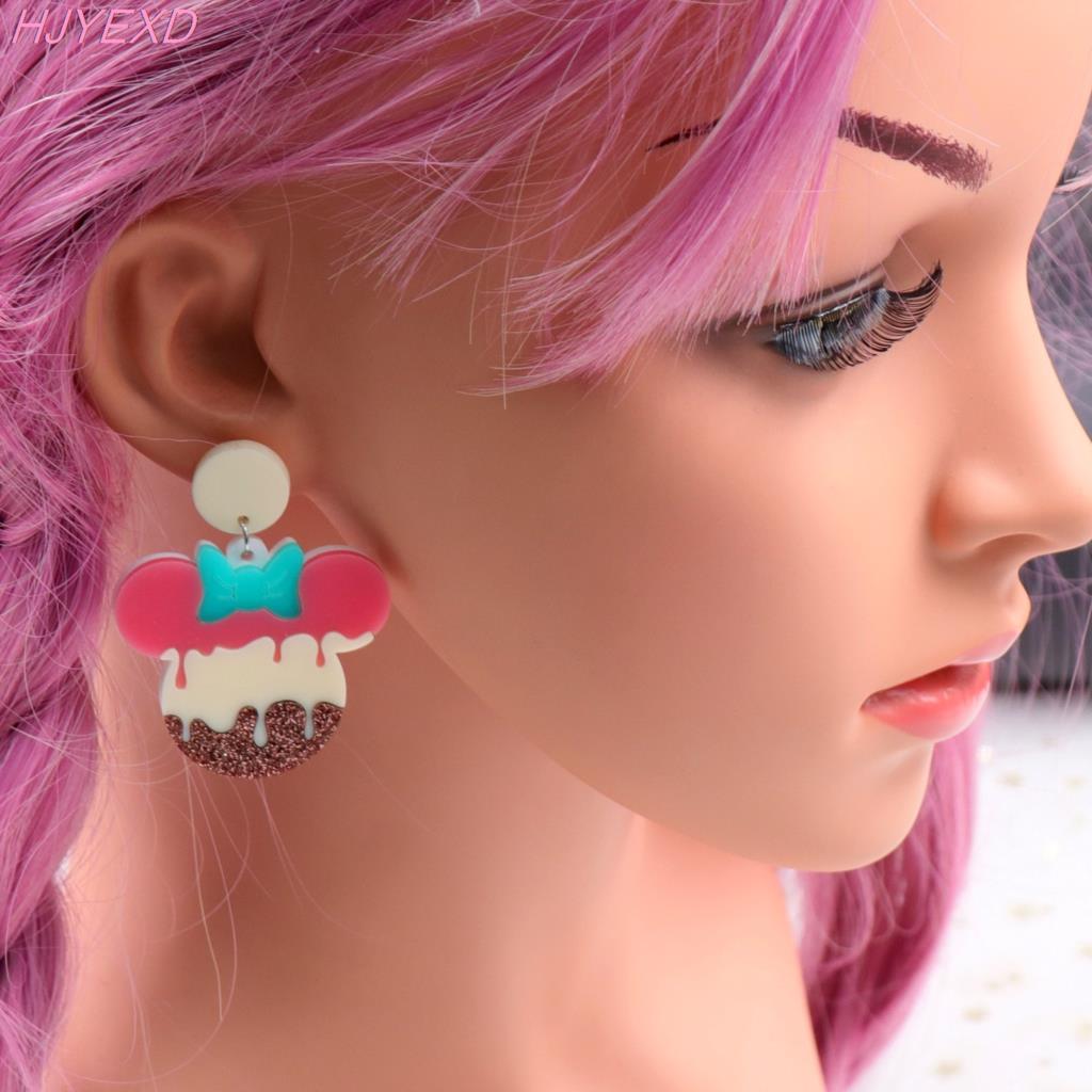 Mouse Glitter Ice Cream Earrings