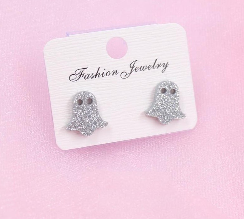 Mini Halloween Goth Glitter Sparkle Earrings