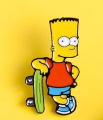 Vintage Bart Enamel Pin