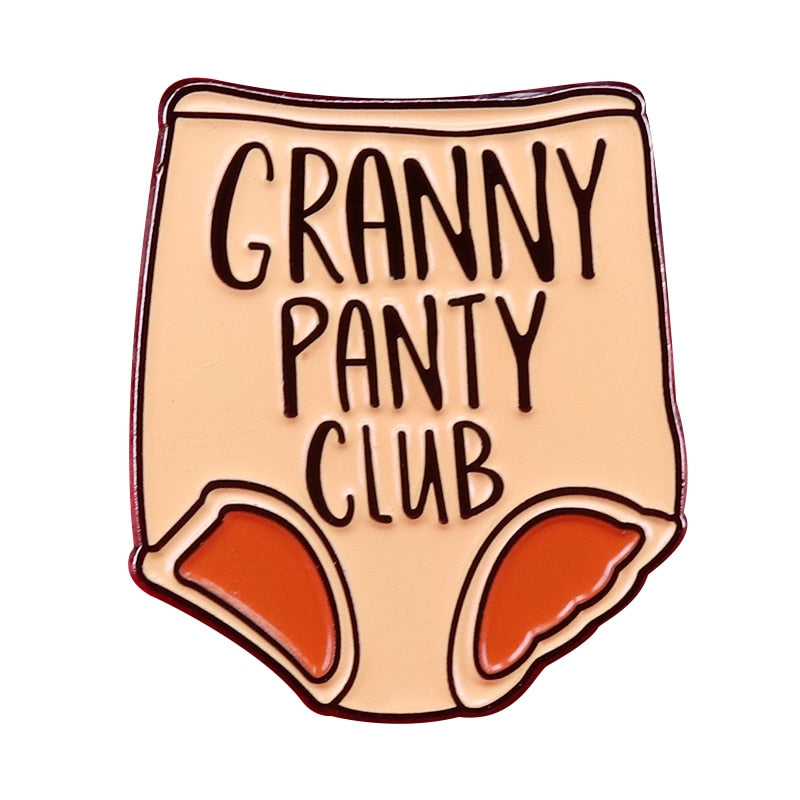Granny Panty Club Pin