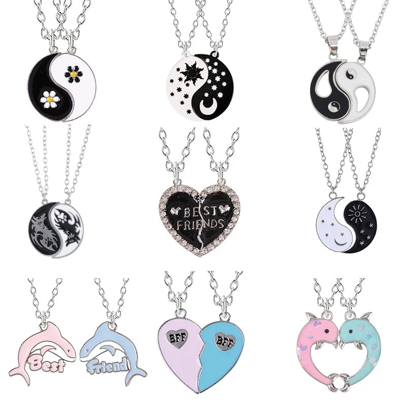 2 Piece Best Friend Necklaces