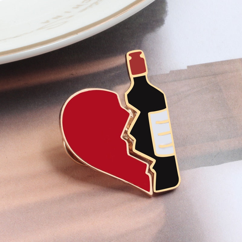Set of 2 Bestie Enamel Pins