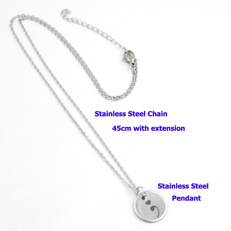 Semicolon Depression Necklace