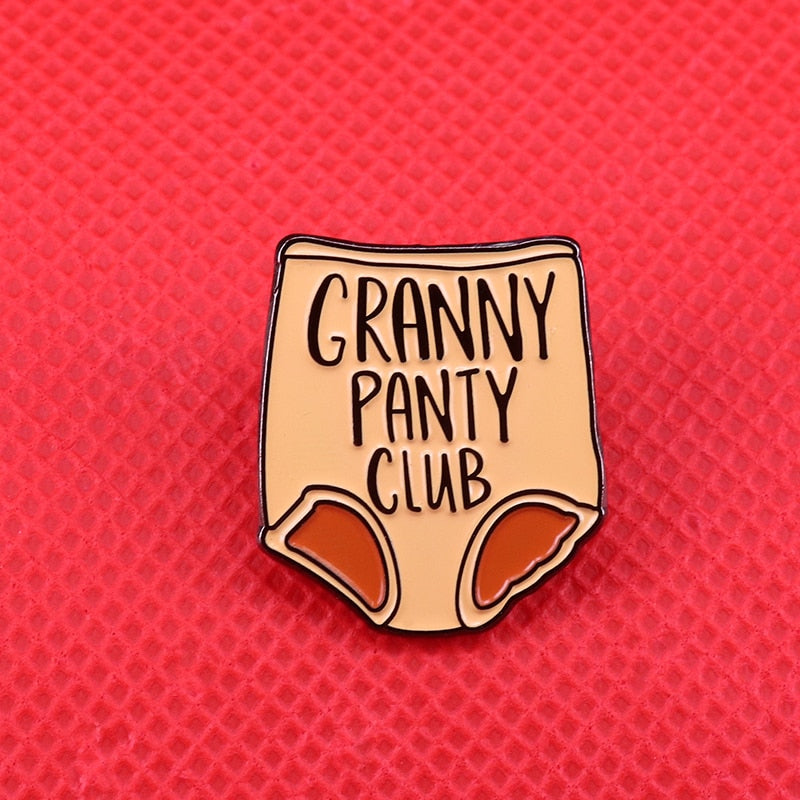 Granny Panty Club Pin