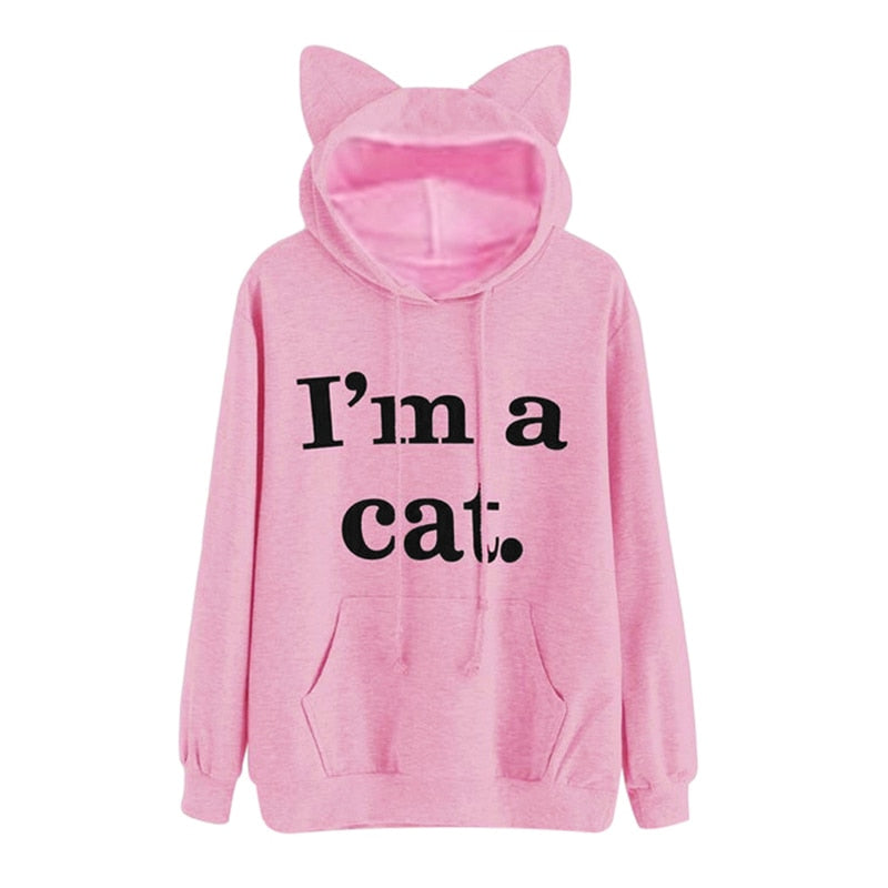 Cat Ear Hoodie I AM A CAT