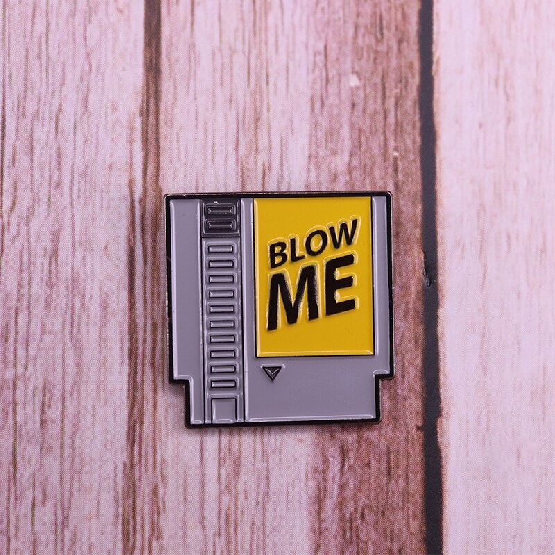 Blow Me Retro Gamer Pins