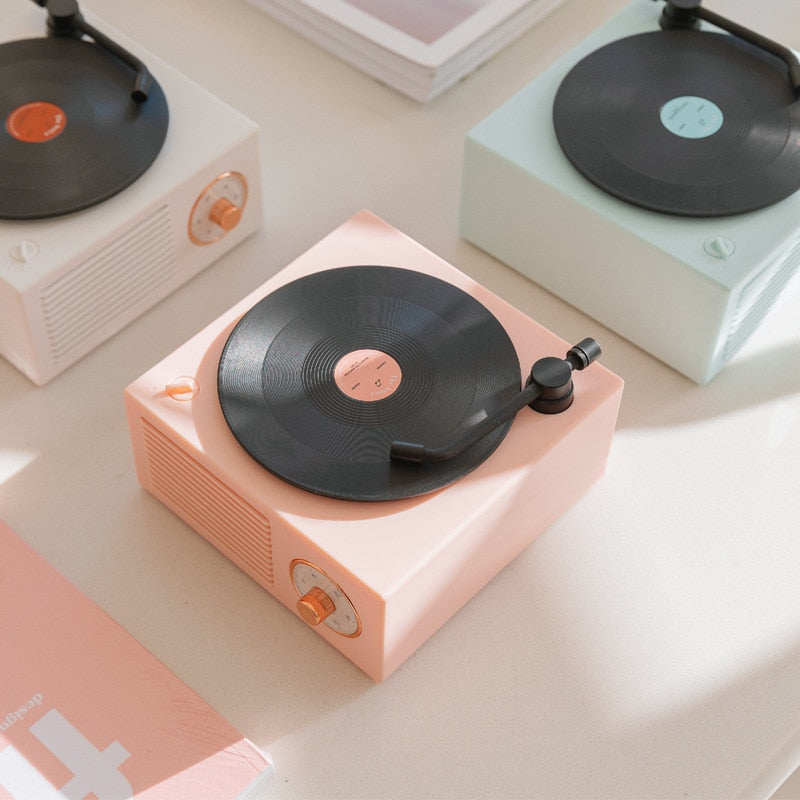Retro Vinyl Record Bluetooth Speaker