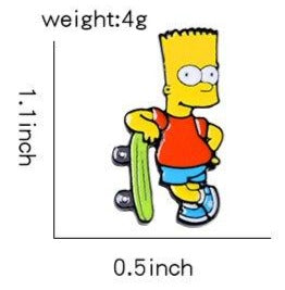 Vintage Bart Enamel Pin