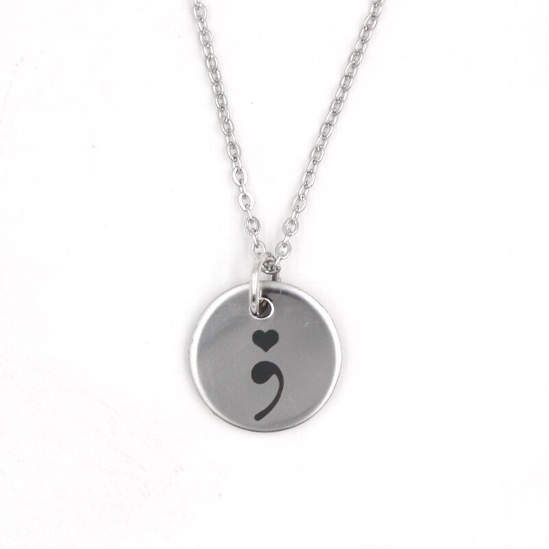 Semicolon Depression Necklace