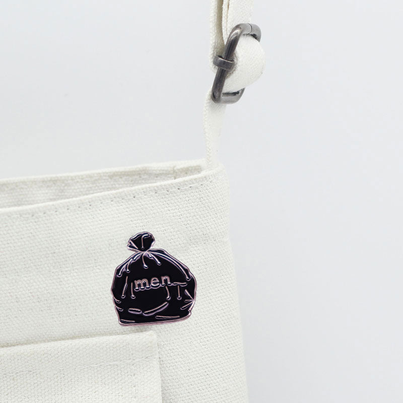 Men Are Trash Enamel Pin